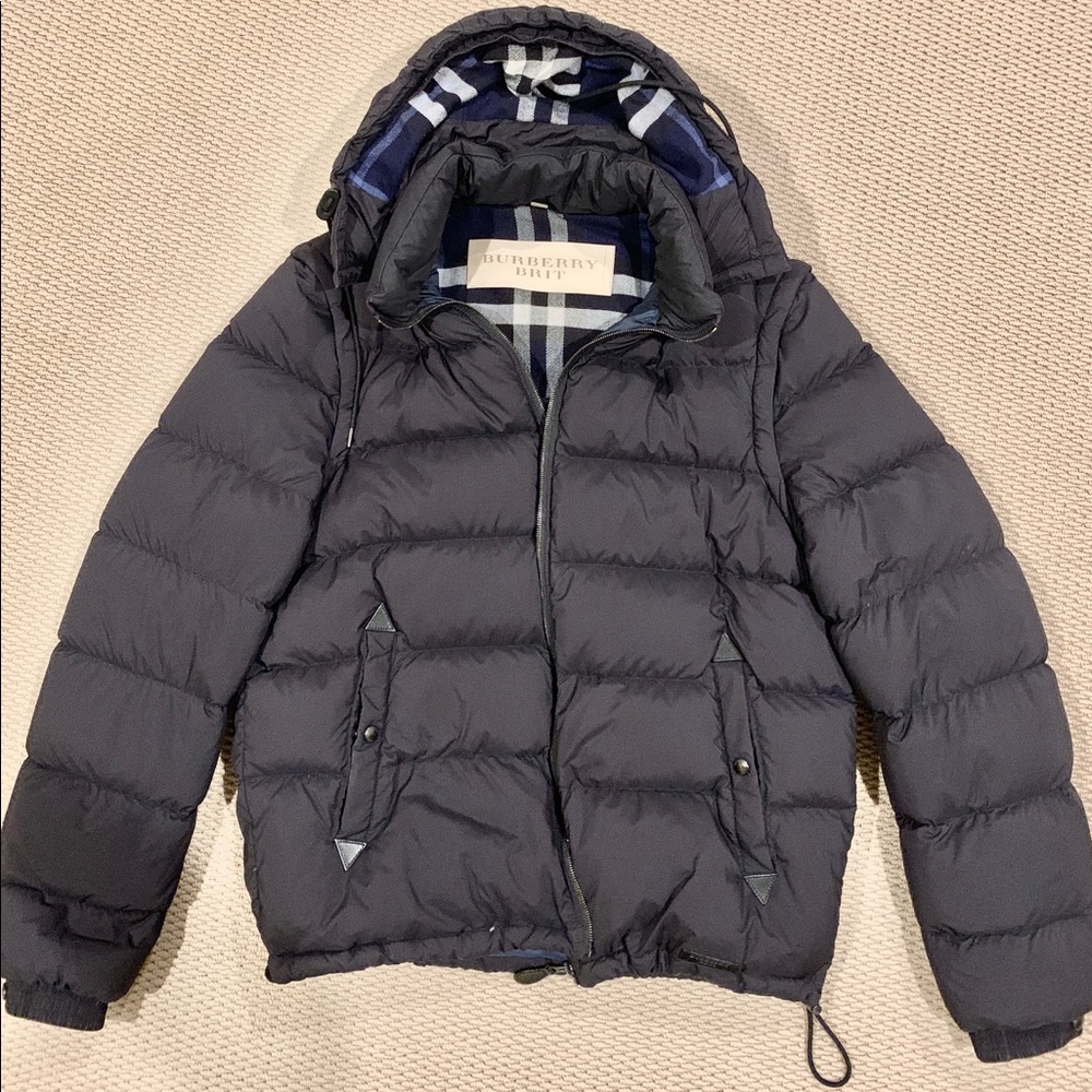 Men's Black Burberry Brit Down Jacket *LARGE*